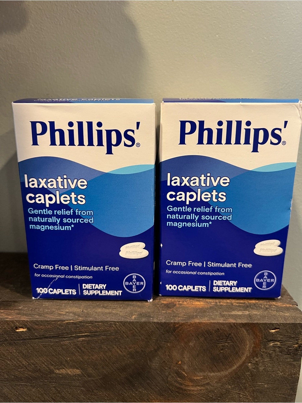 2-Phillips' Laxative Cramp & Stimulant Free Sourced From Magnesium 100 ct  03/27